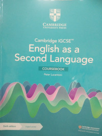 English as a Second Language: Coursebook