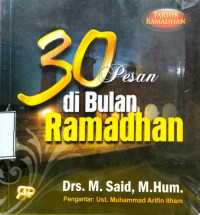 30 Pesan di Bulan Ramadhan