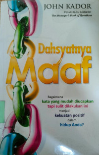 Dasyatnya Maaf